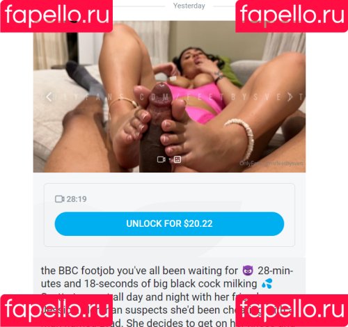Feetbysvett Onlyfans Photo Gallery 