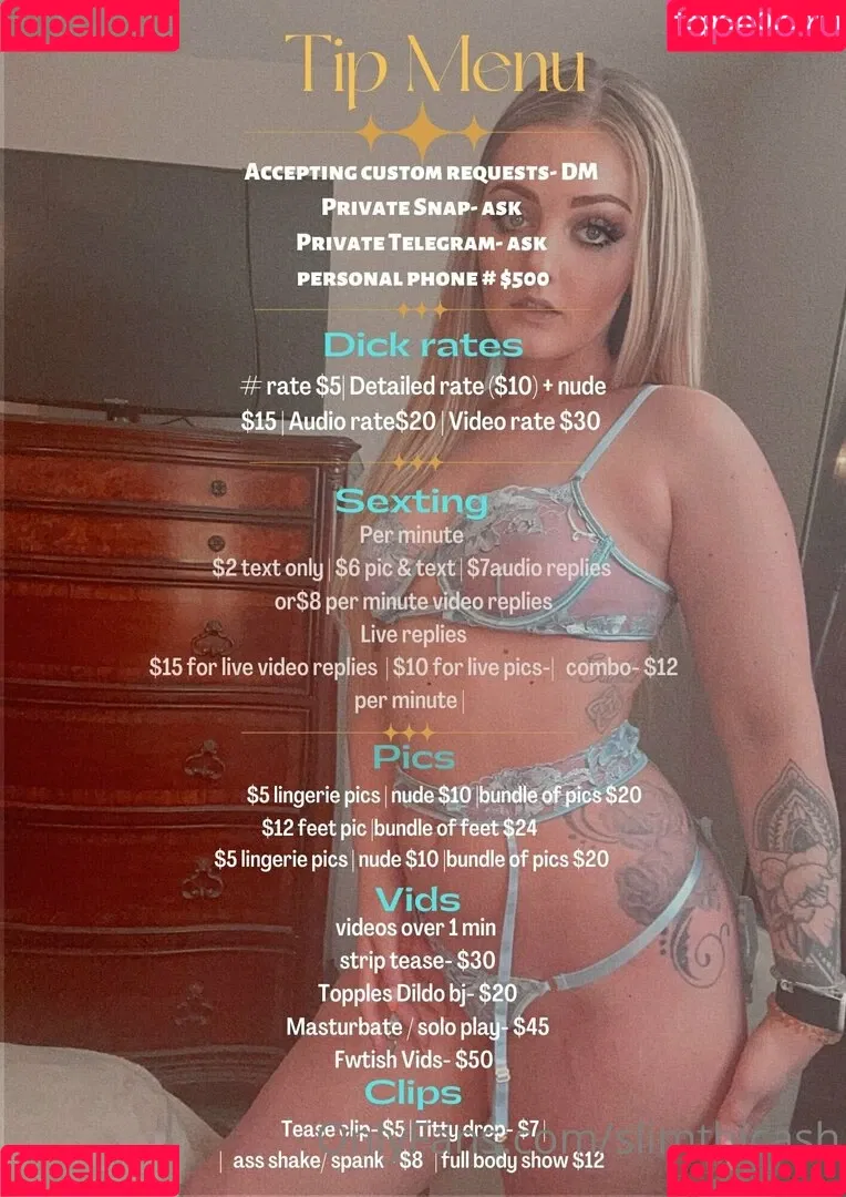 slimthicash Onlyfans Photo Gallery 