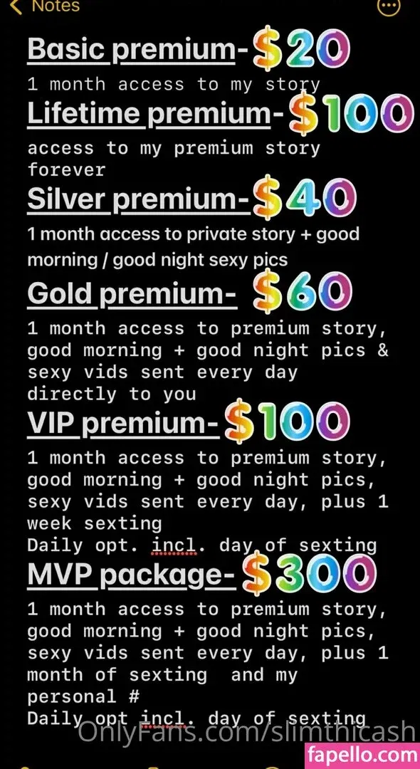 slimthicash Onlyfans Photo Gallery 