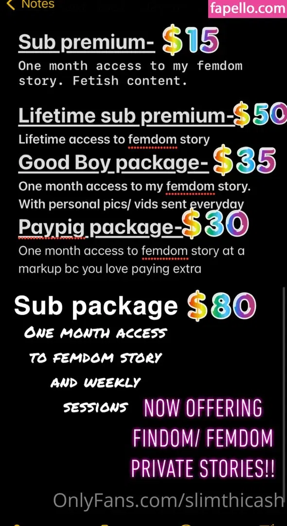 slimthicash Onlyfans Photo Gallery 