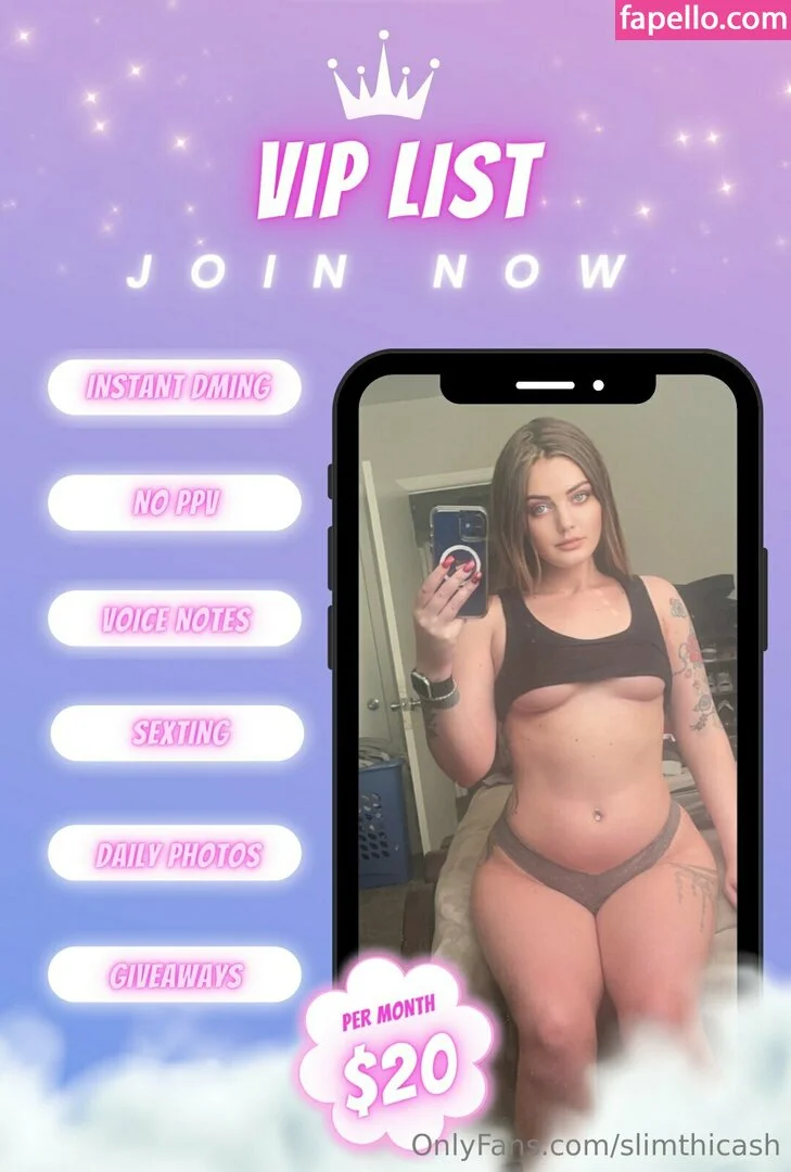 slimthicash Onlyfans Photo Gallery 