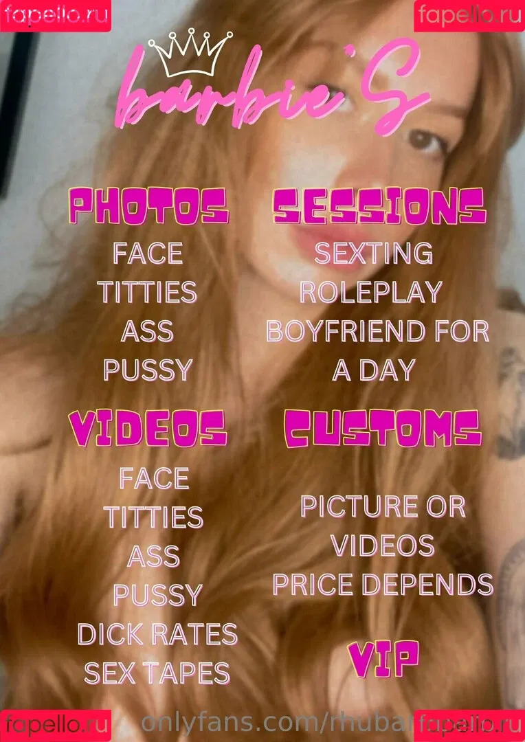 rhubarbbarbie Onlyfans Photo Gallery 