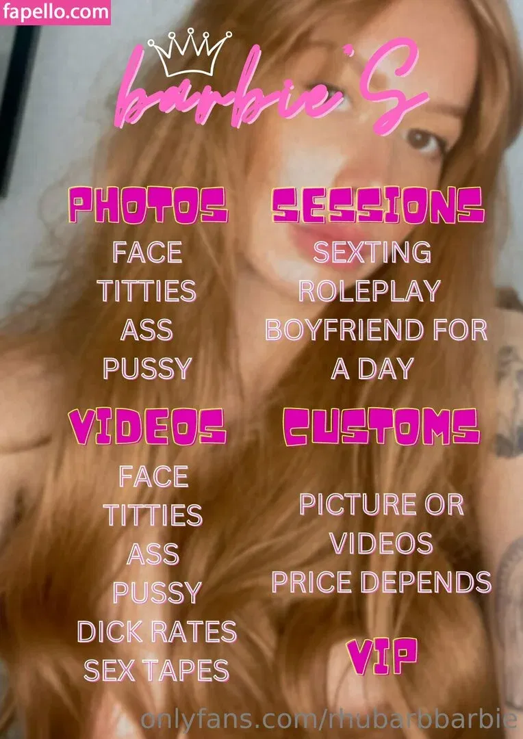 rhubarbbarbie Onlyfans Photo Gallery 