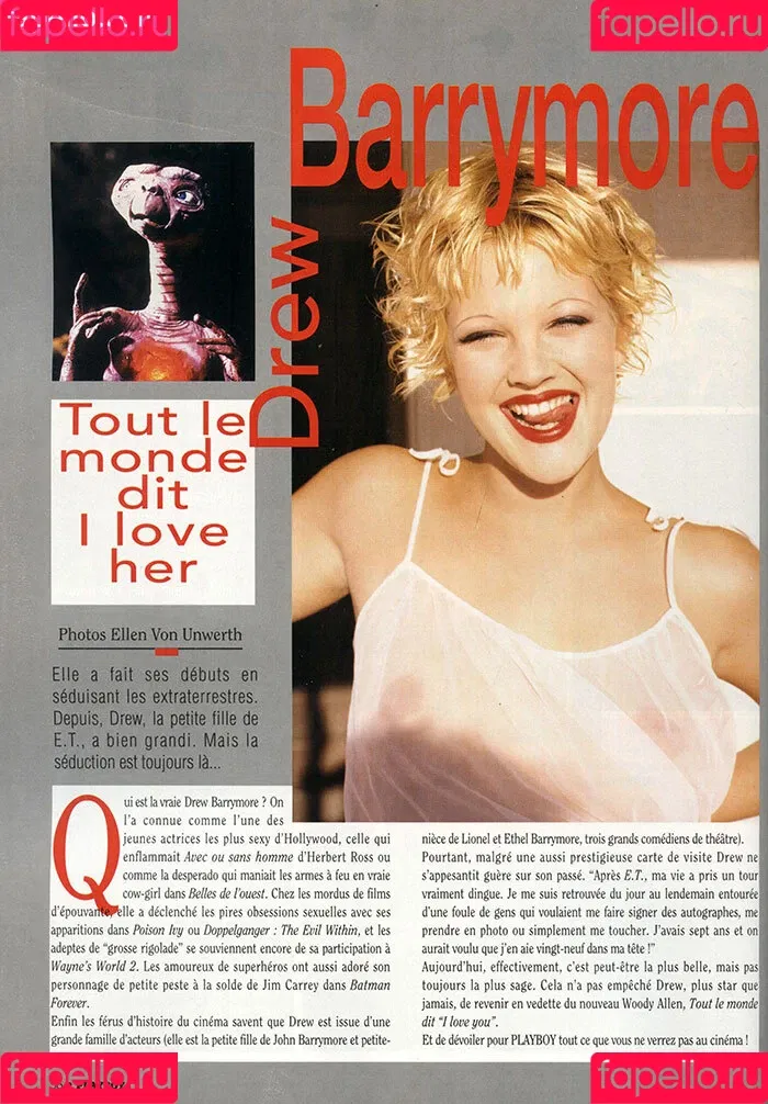 Drew Barrymore Onlyfans Photo Gallery 