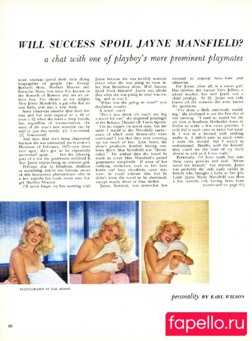Jayne Mansfield Nude Onlyfans Photo 3