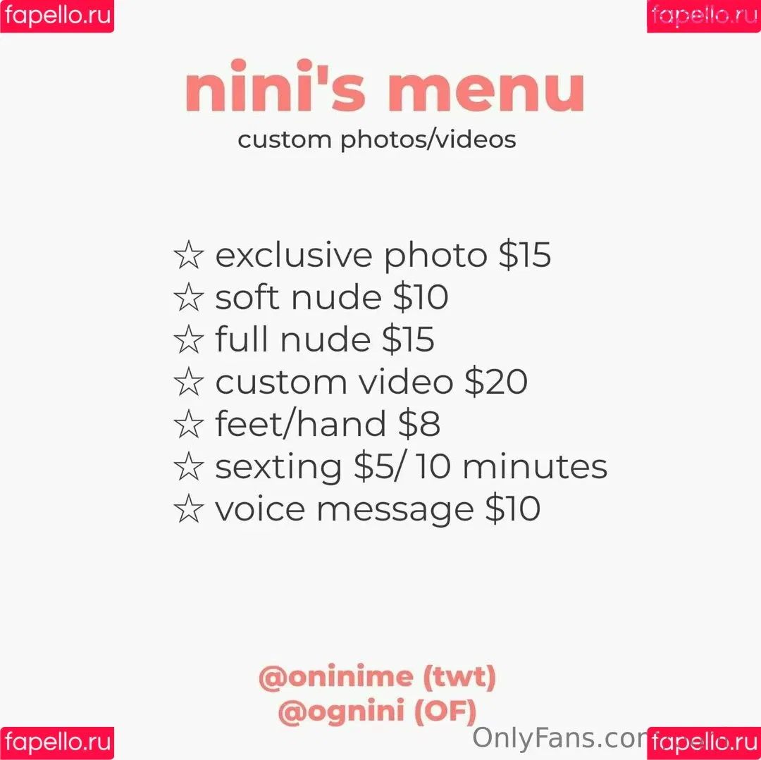 ognini Onlyfans Photo Gallery 