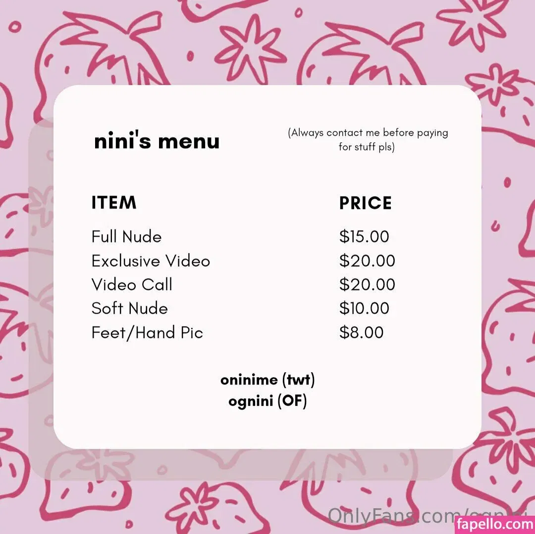 ognini Onlyfans Photo Gallery 