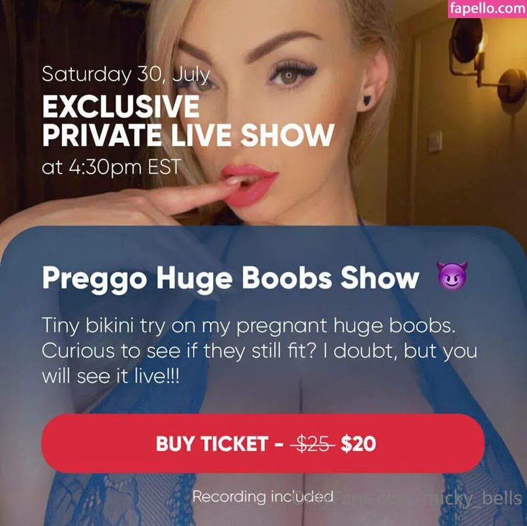 Micky Bells Onlyfans Photo Gallery 