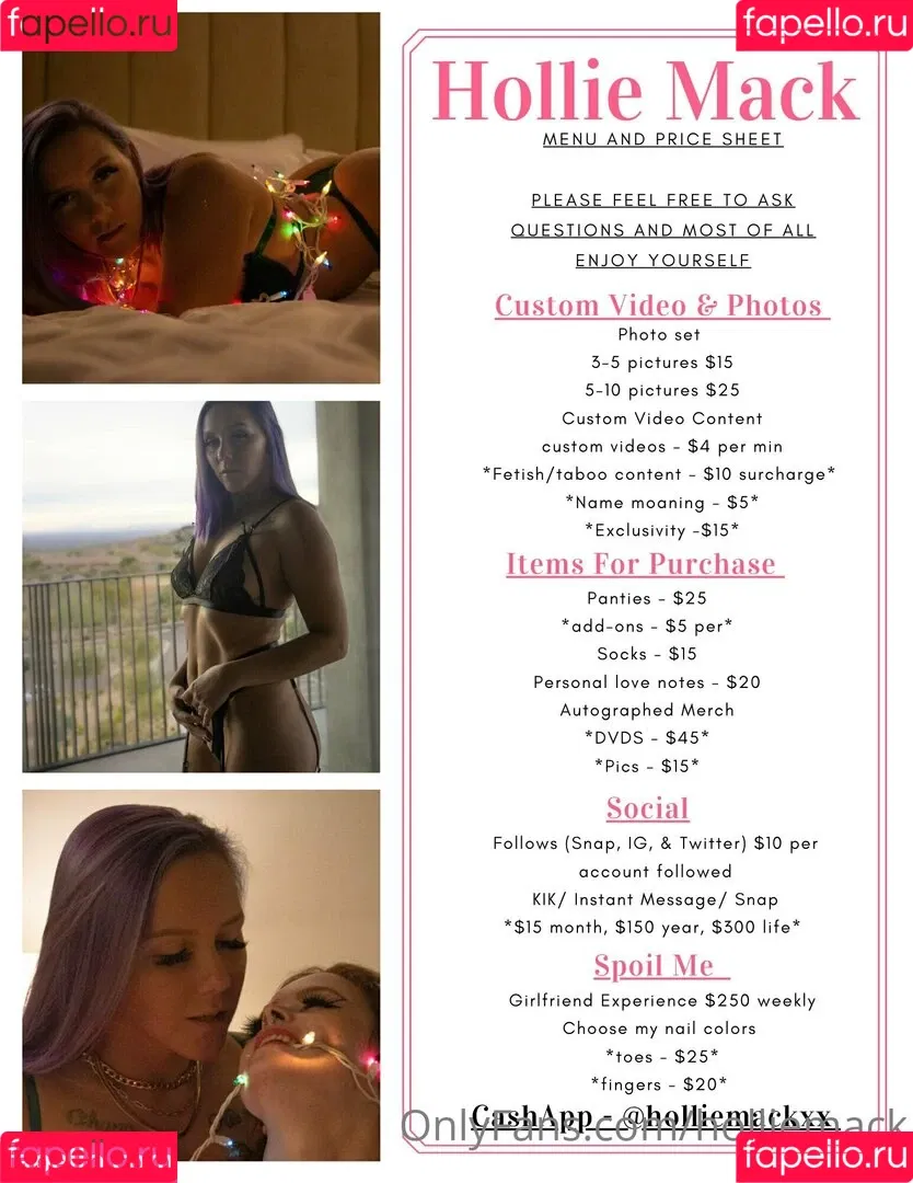 holliemack Onlyfans Photo Gallery 
