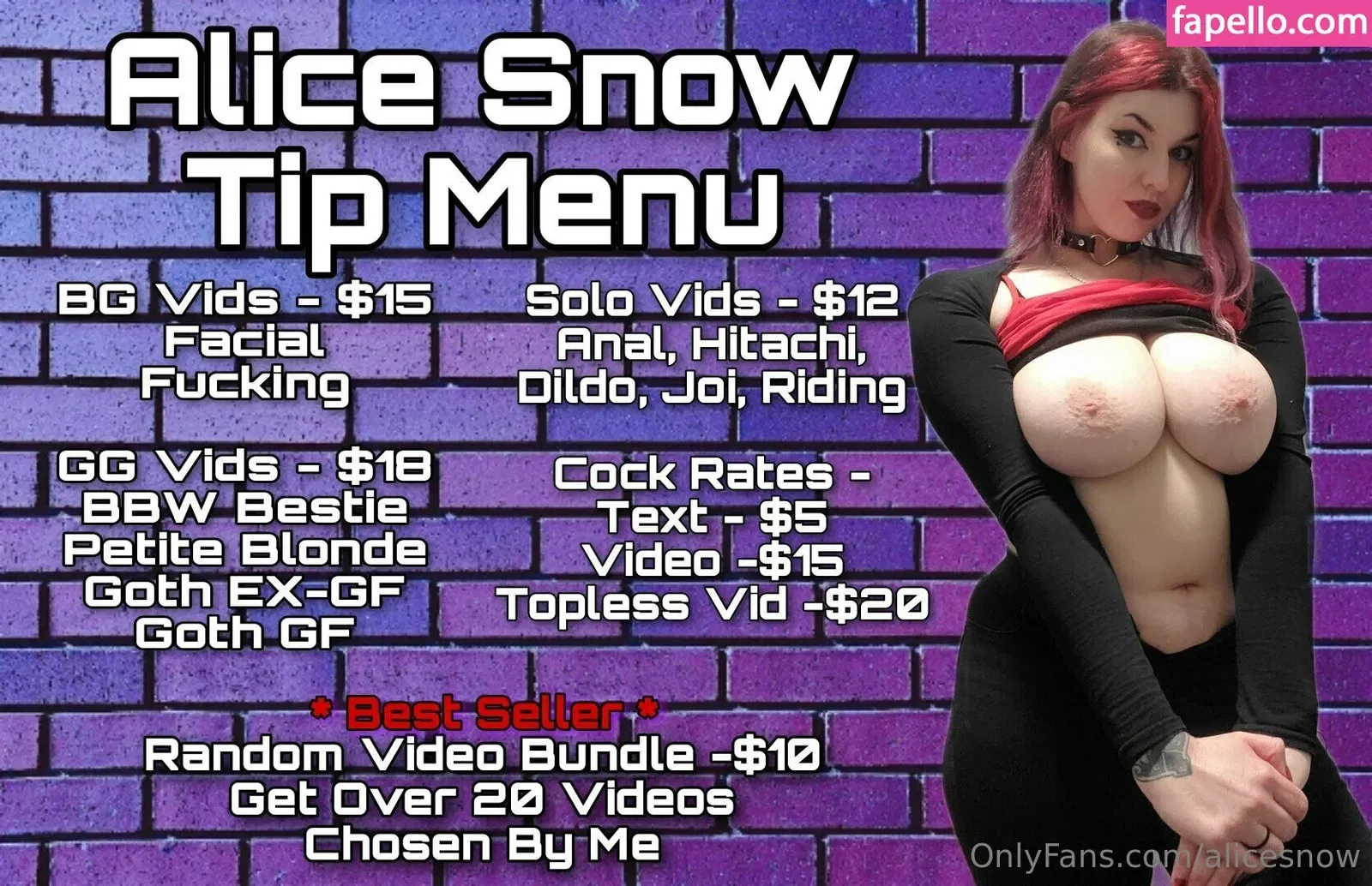 alicesnow / byalicesnow Onlyfans Photo Gallery 