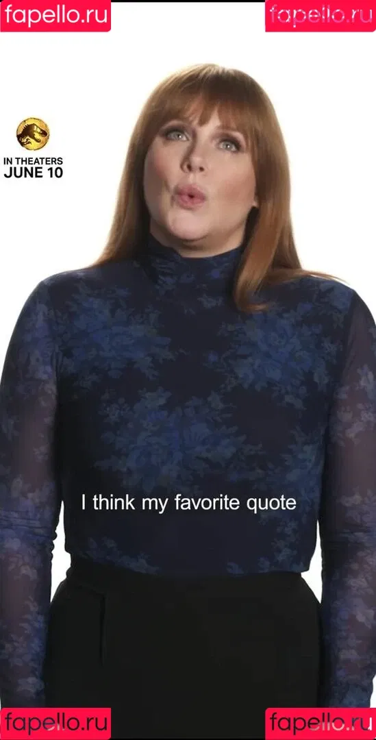 Bryce Dallas Howard / brycedhoward Onlyfans Photo Gallery 