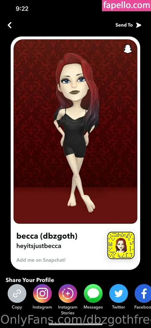 dbzgoth / dbzgothbecca Onlyfans Photo Gallery 