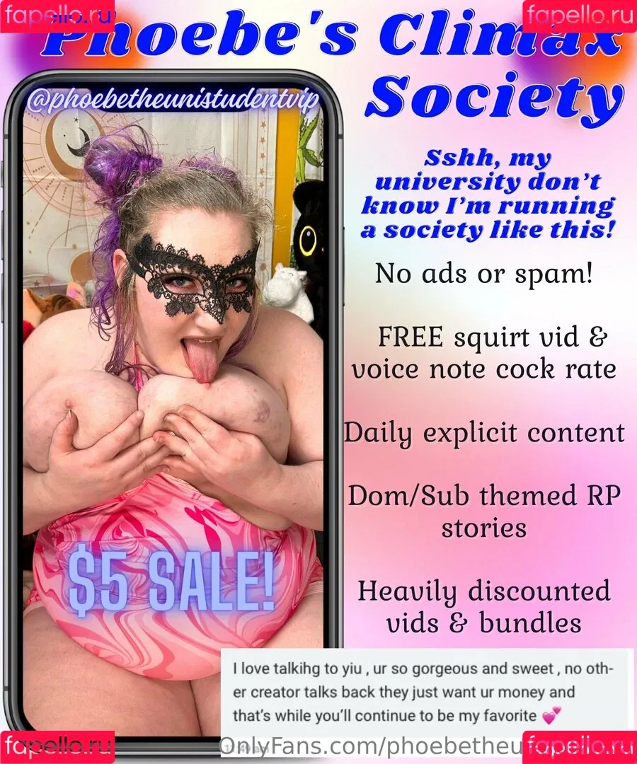 phoebetheunistudent / unironicfeminism Onlyfans Photo Gallery 