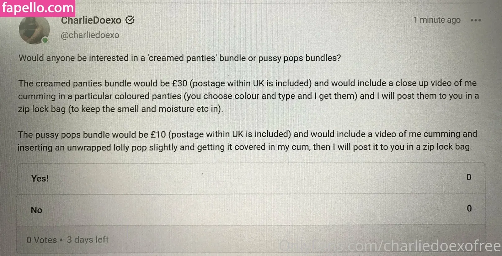 charliedoexofree / charliedoodlefro Onlyfans Photo Gallery 