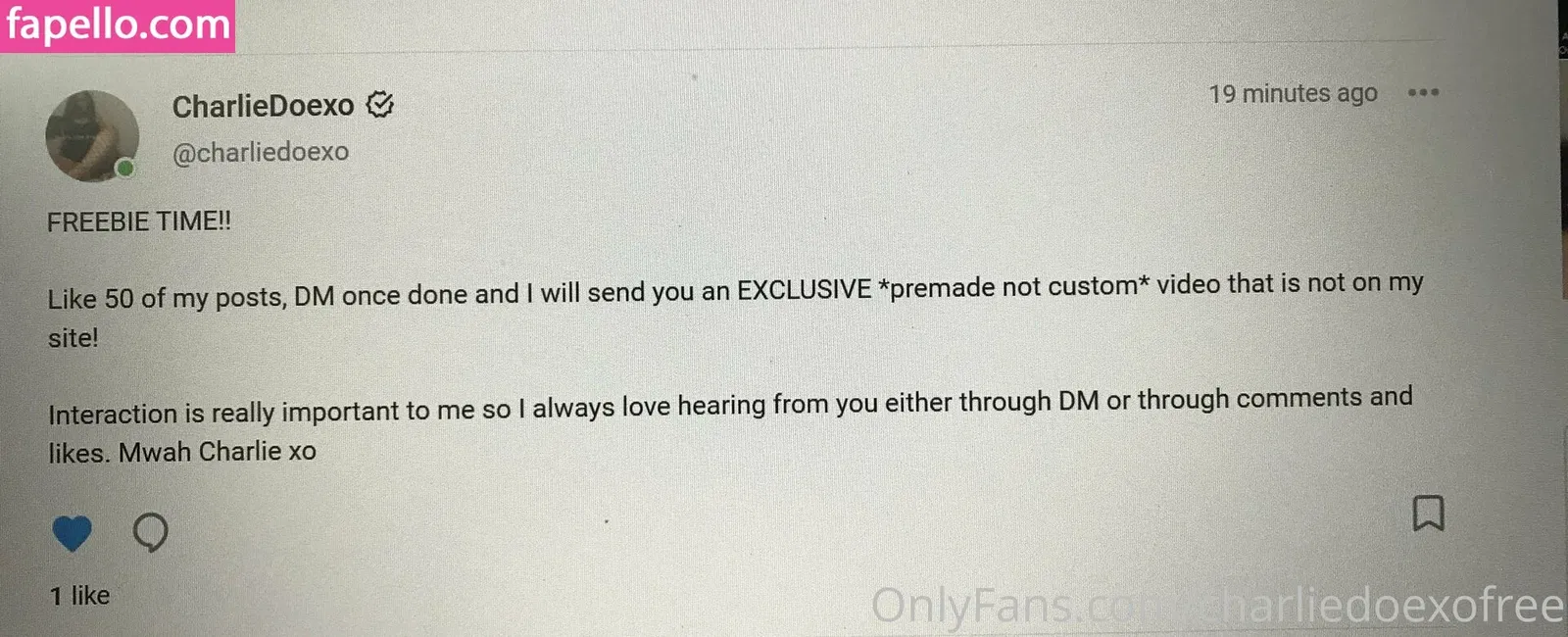 charliedoexofree / charliedoodlefro Onlyfans Photo Gallery 