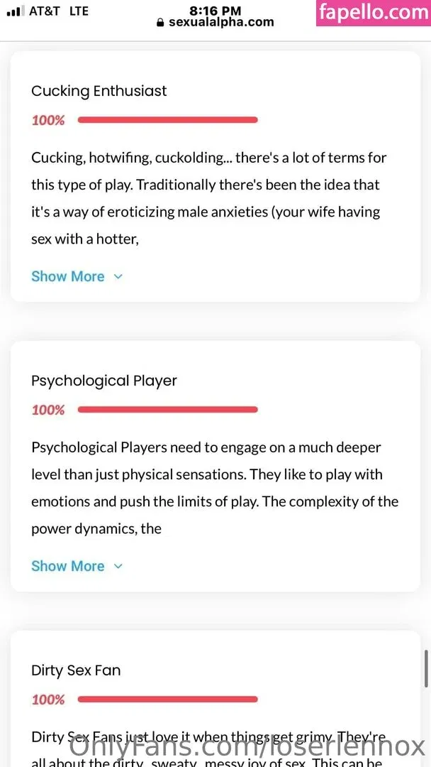 lobeznnox / loserlennox Onlyfans Photo Gallery 