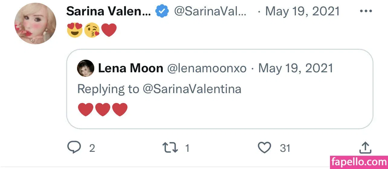 Sarina Valentina / https: / sarinavalentinaxo Onlyfans Photo Gallery 