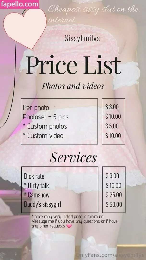 sissyemily / sissyemilys Onlyfans Photo Gallery 