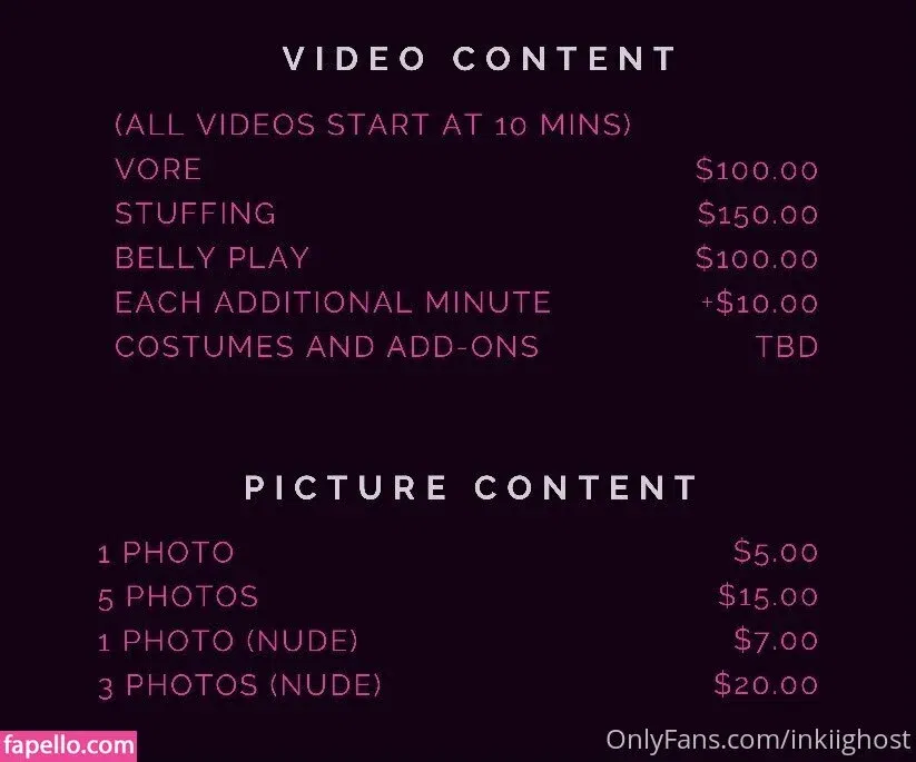 inkiighost / inkiighost_ Onlyfans Photo Gallery 