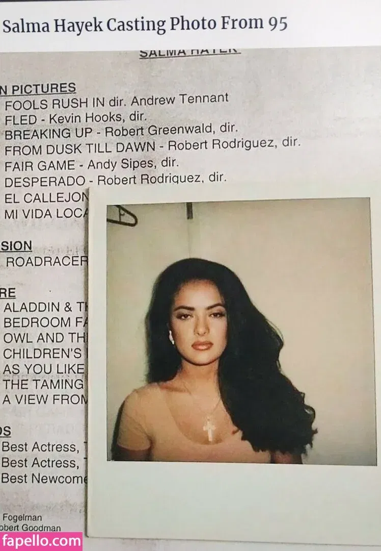 Salma Hayek / salmahayek Onlyfans Photo Gallery 