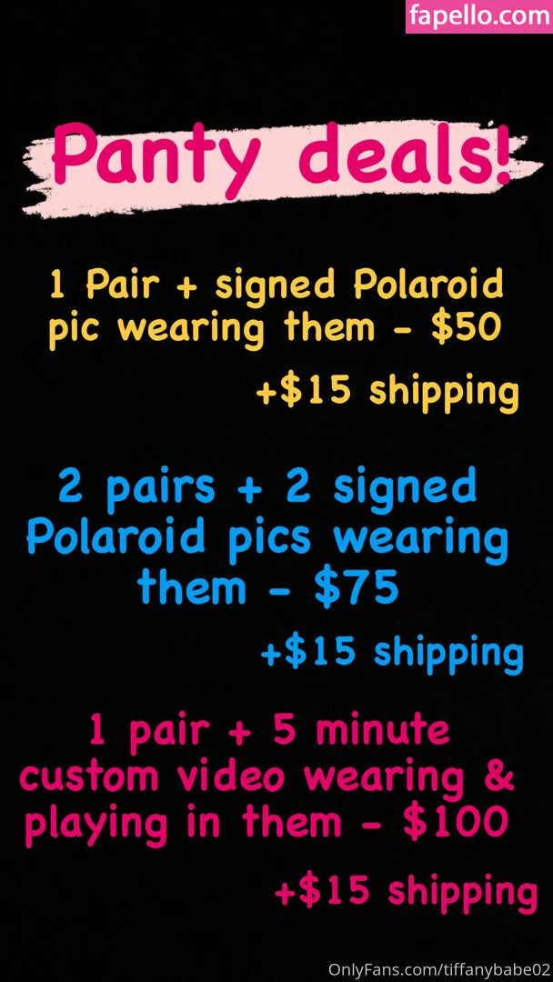 tiffany.babe01 / tiffanybabe02 Onlyfans Photo Gallery 