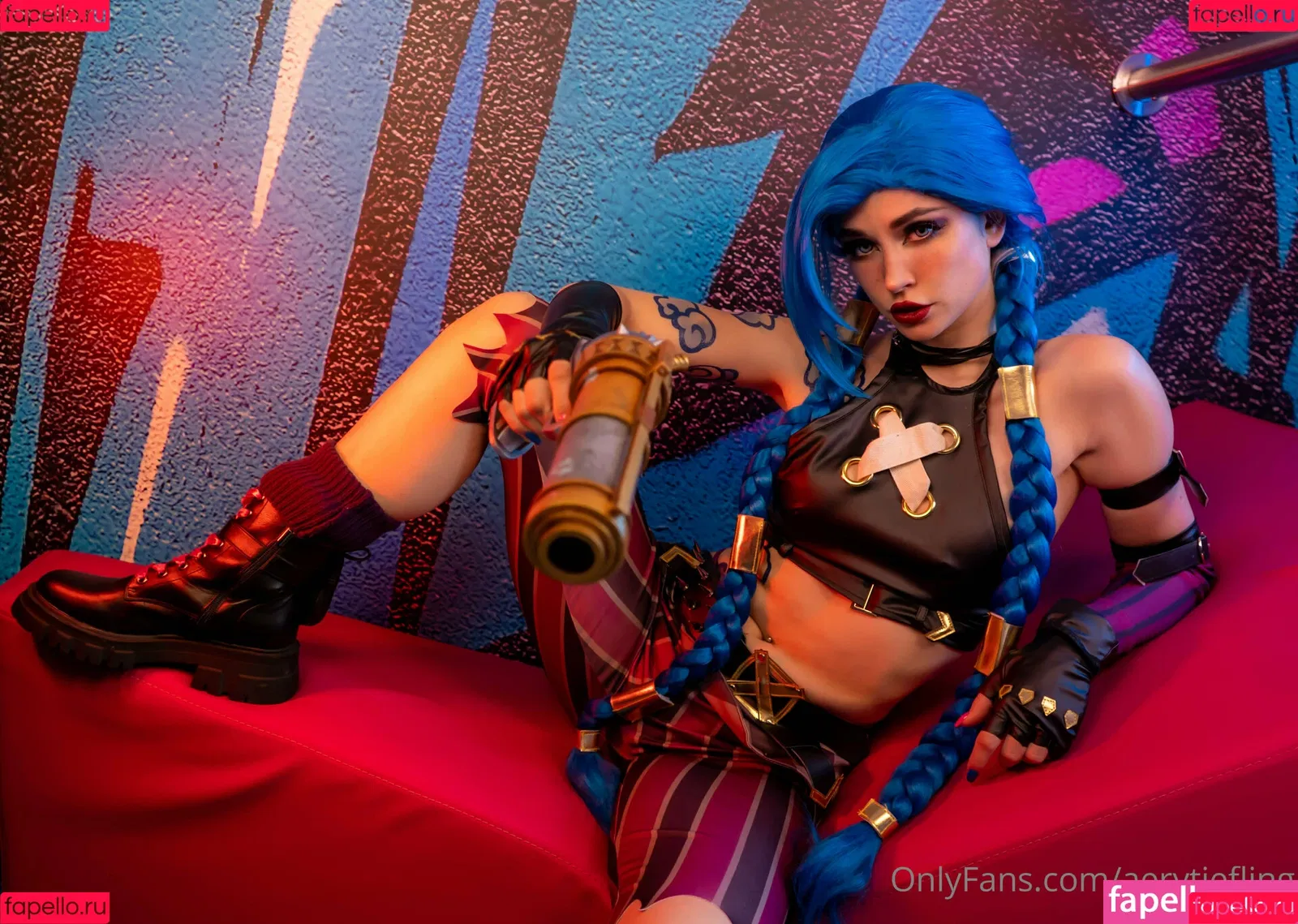 Jinx Cosplay Arcane / LeagueLegends / jinxedyumeria Onlyfans Photo Gallery 