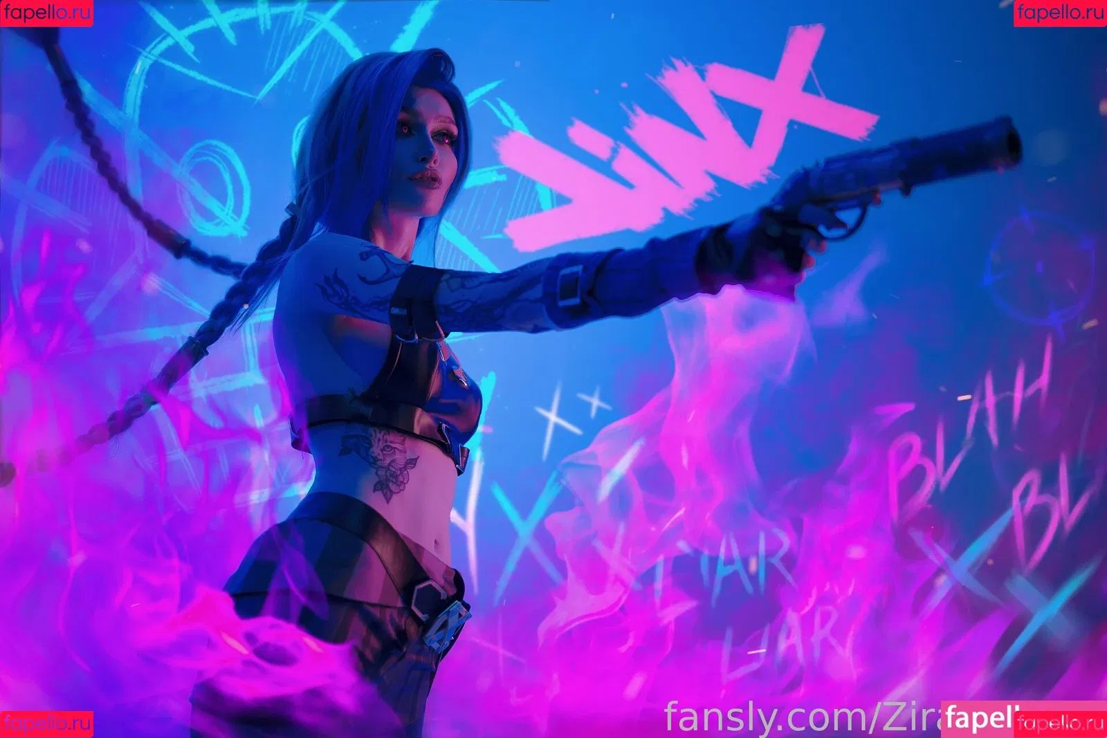Jinx Cosplay Arcane / LeagueLegends / jinxedyumeria Onlyfans Photo Gallery 