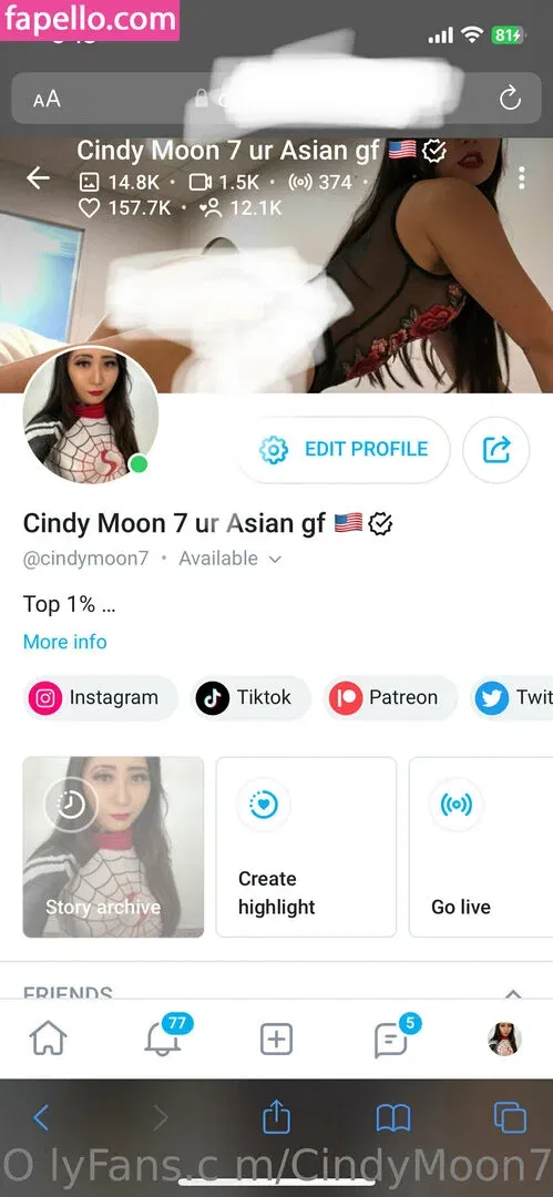 cindymoon007 / cindymoon7 Onlyfans Photo Gallery 