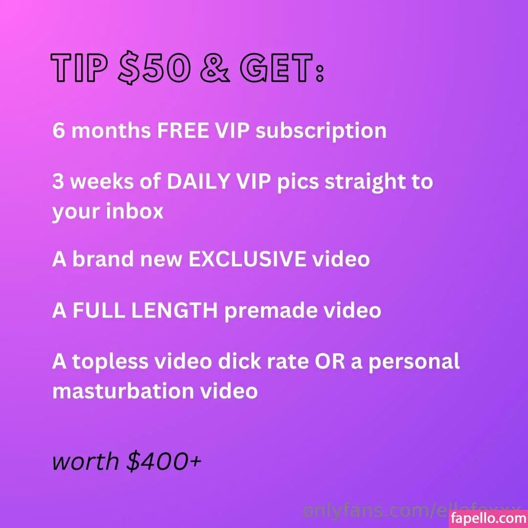 ellee.fox / ellefoxfree Onlyfans Photo Gallery 