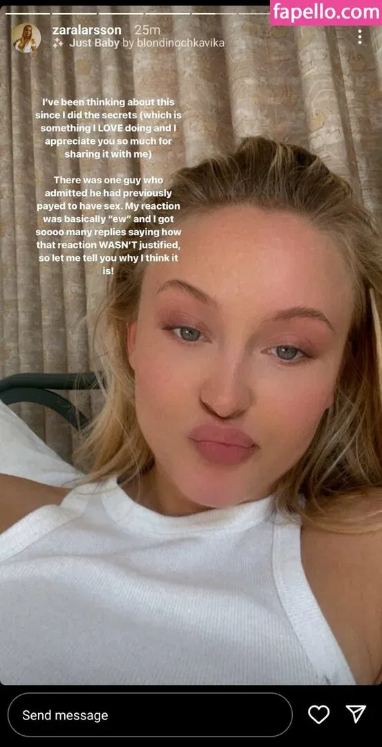 Zara Larsson / zaralarsson Onlyfans Photo Gallery 