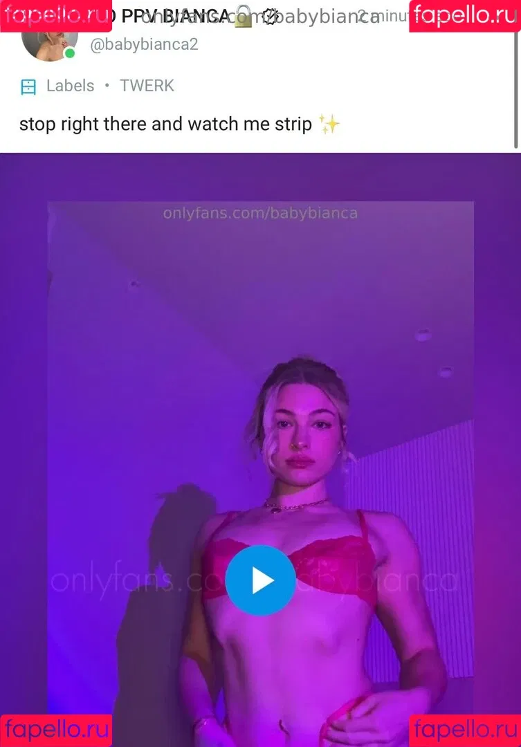 babybianca / babybianca2019 Onlyfans Photo Gallery 