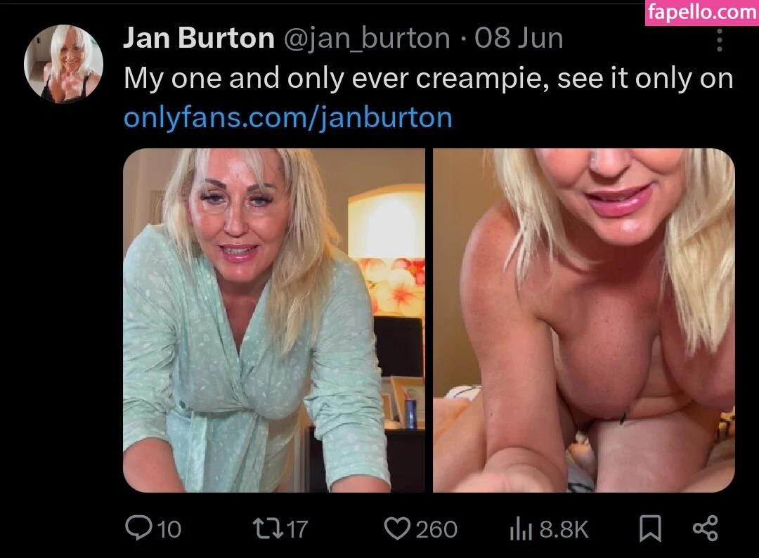 Jan Burton / https: / jan_burton1 / janburton Onlyfans Photo Gallery 