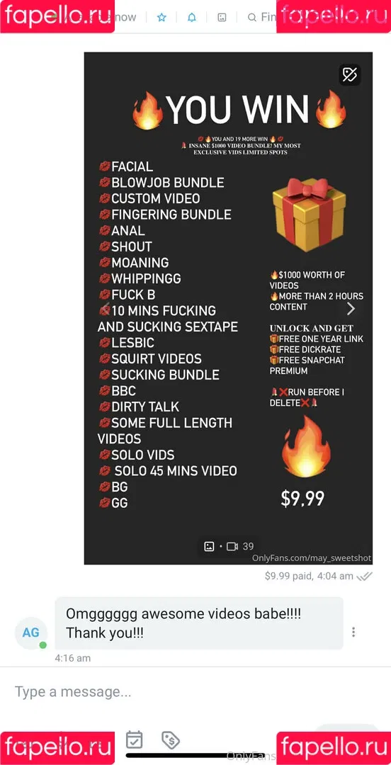 may.sweetshot / may_sweetshot Onlyfans Photo Gallery 