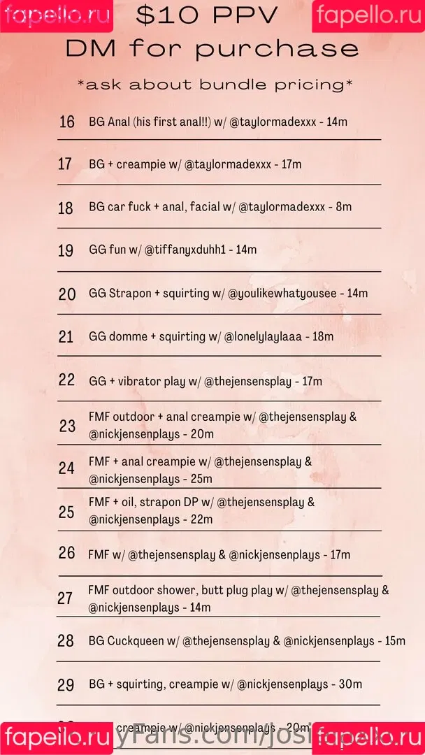 https: / josiejaxxon Onlyfans Photo Gallery 