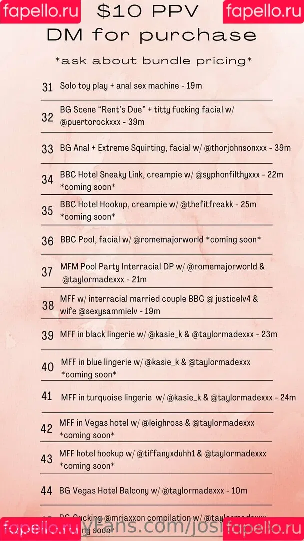 https: / josiejaxxon Onlyfans Photo Gallery 