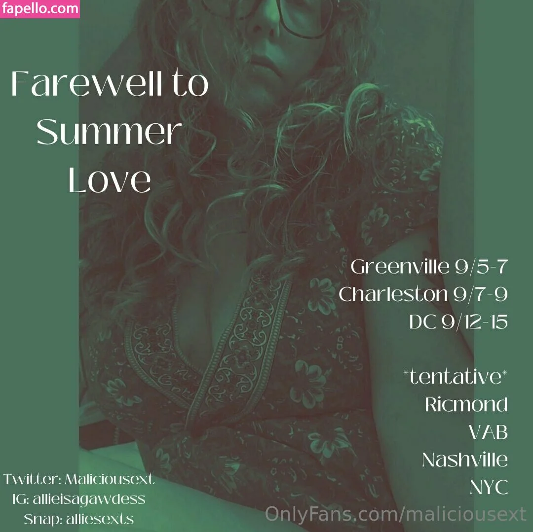 allieisagawdess / maliciousext Onlyfans Photo Gallery 