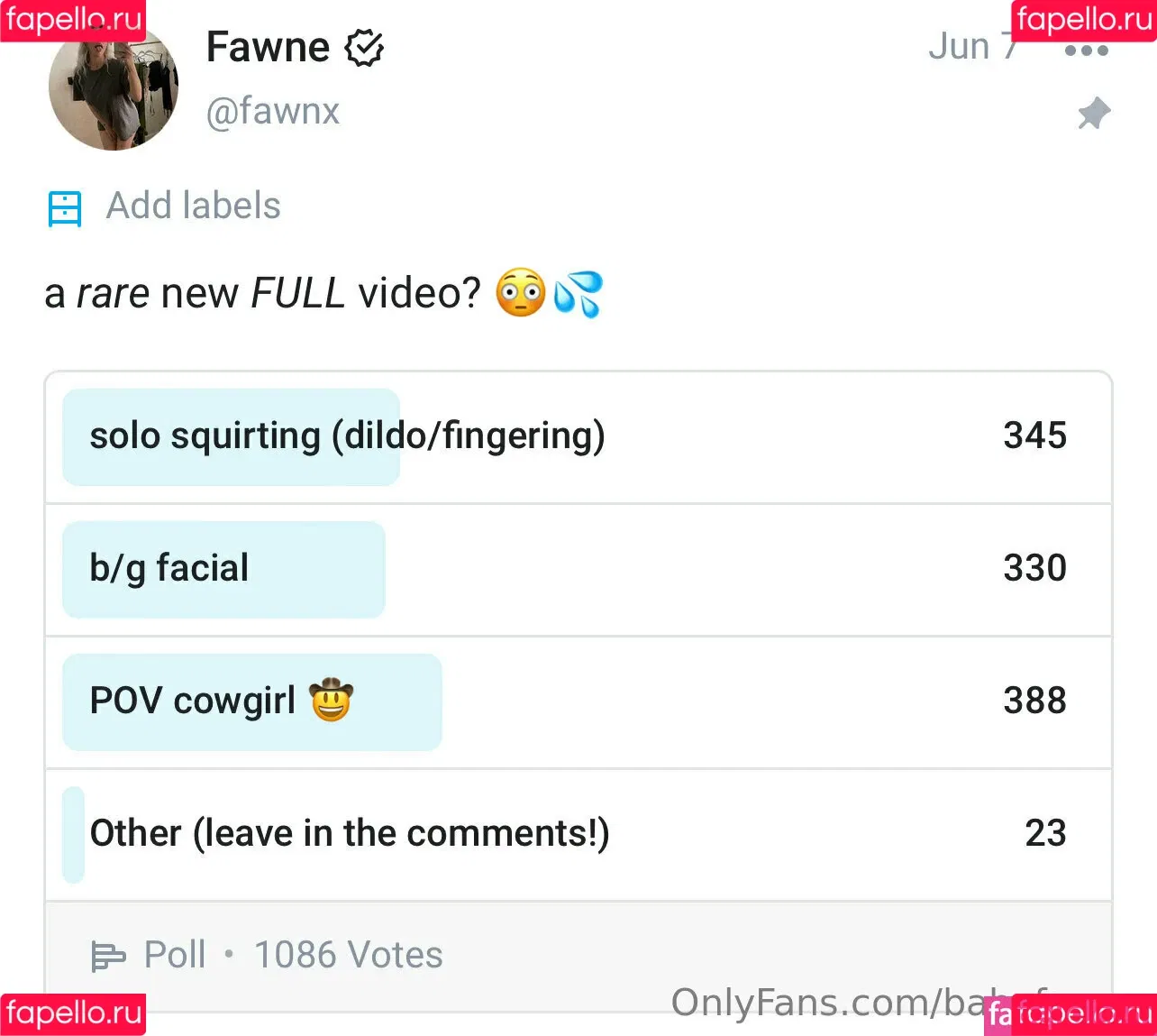 babyfawnx / babyfawnxo Onlyfans Photo Gallery 