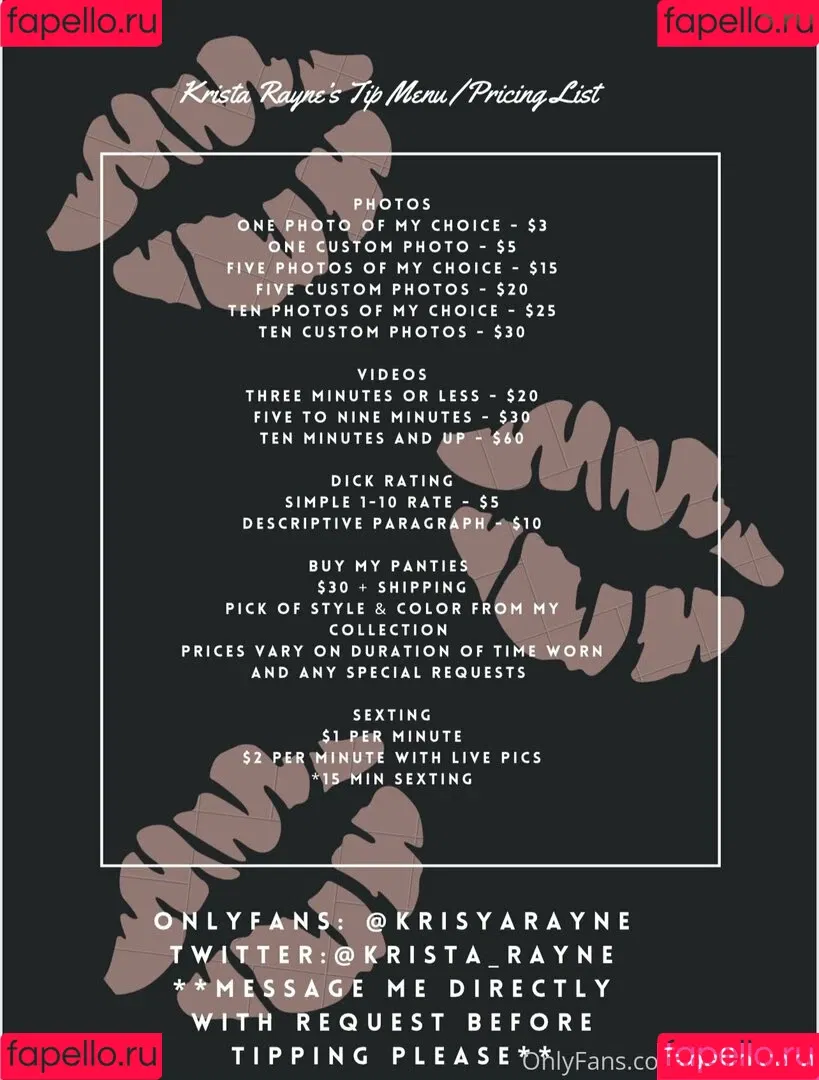 kristaraine / kristarayne Onlyfans Photo Gallery 