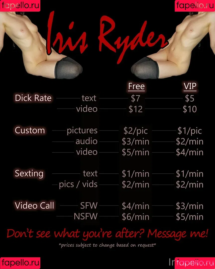 irisryder / irisstryx Onlyfans Photo Gallery 