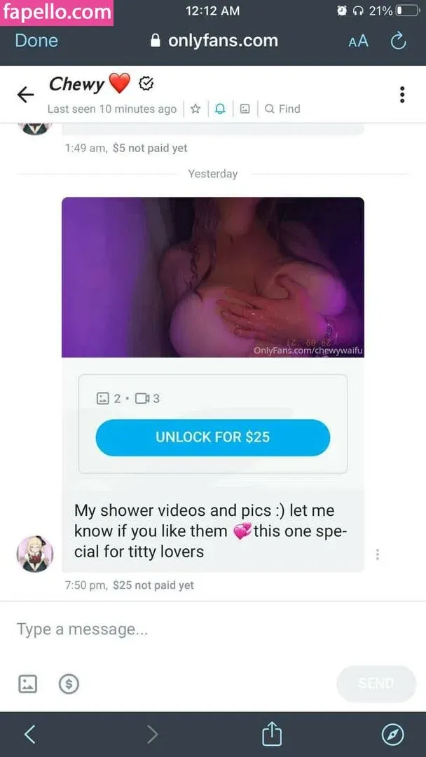 Chewys.melons Onlyfans Photo Gallery 