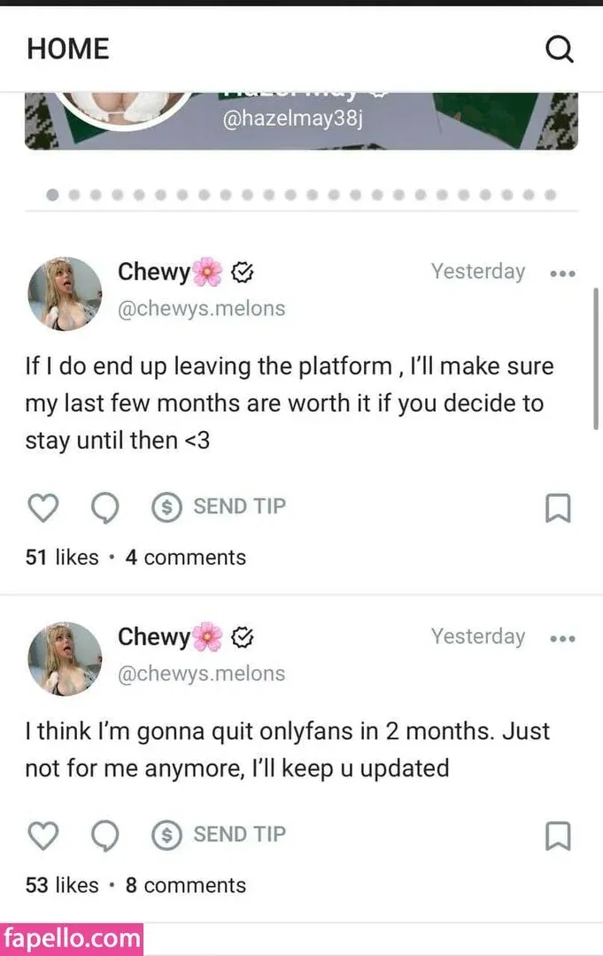 Chewys.melons Onlyfans Photo Gallery 