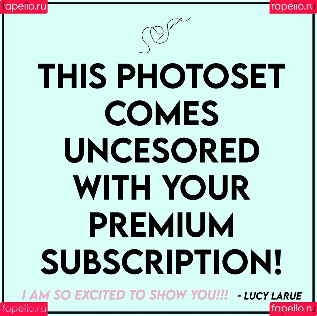 lucylarue / lucylaruesdailystyle Onlyfans Photo Gallery 