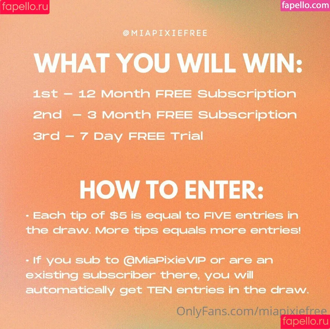 miapixiefree Onlyfans Photo Gallery 