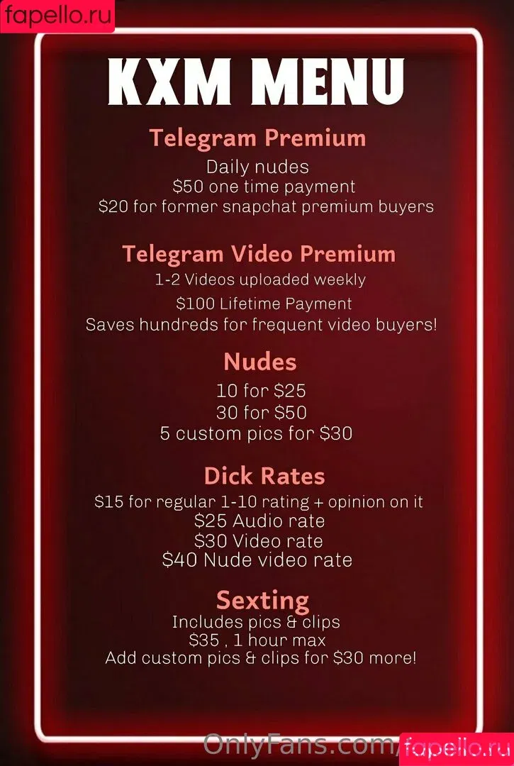 _kxm2.0 / kxm2.0 Onlyfans Photo Gallery 