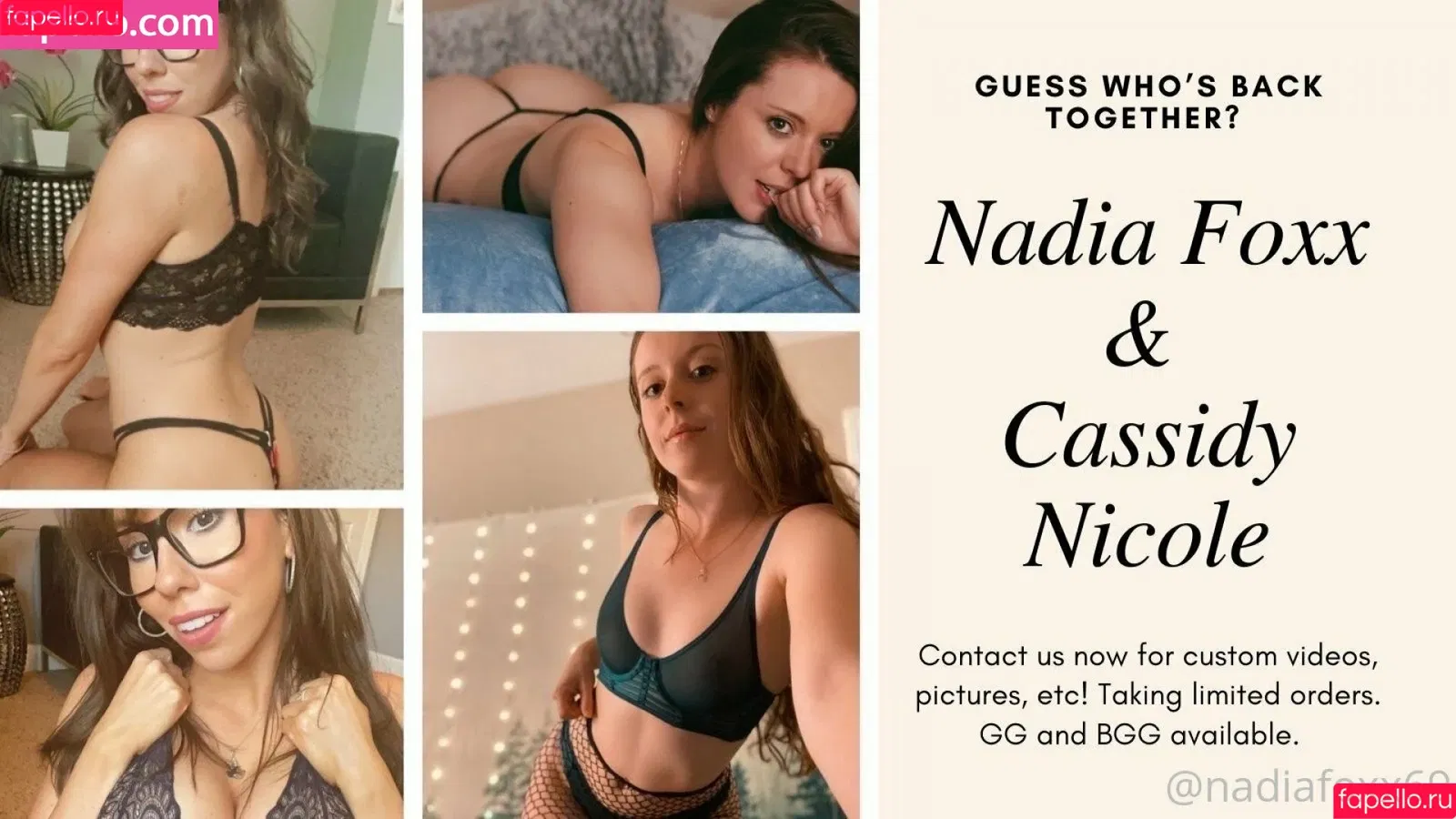 Nadia Foxx / nadia.foxx / nadia_foxx / nadiafoxx69 Onlyfans Photo Gallery 
