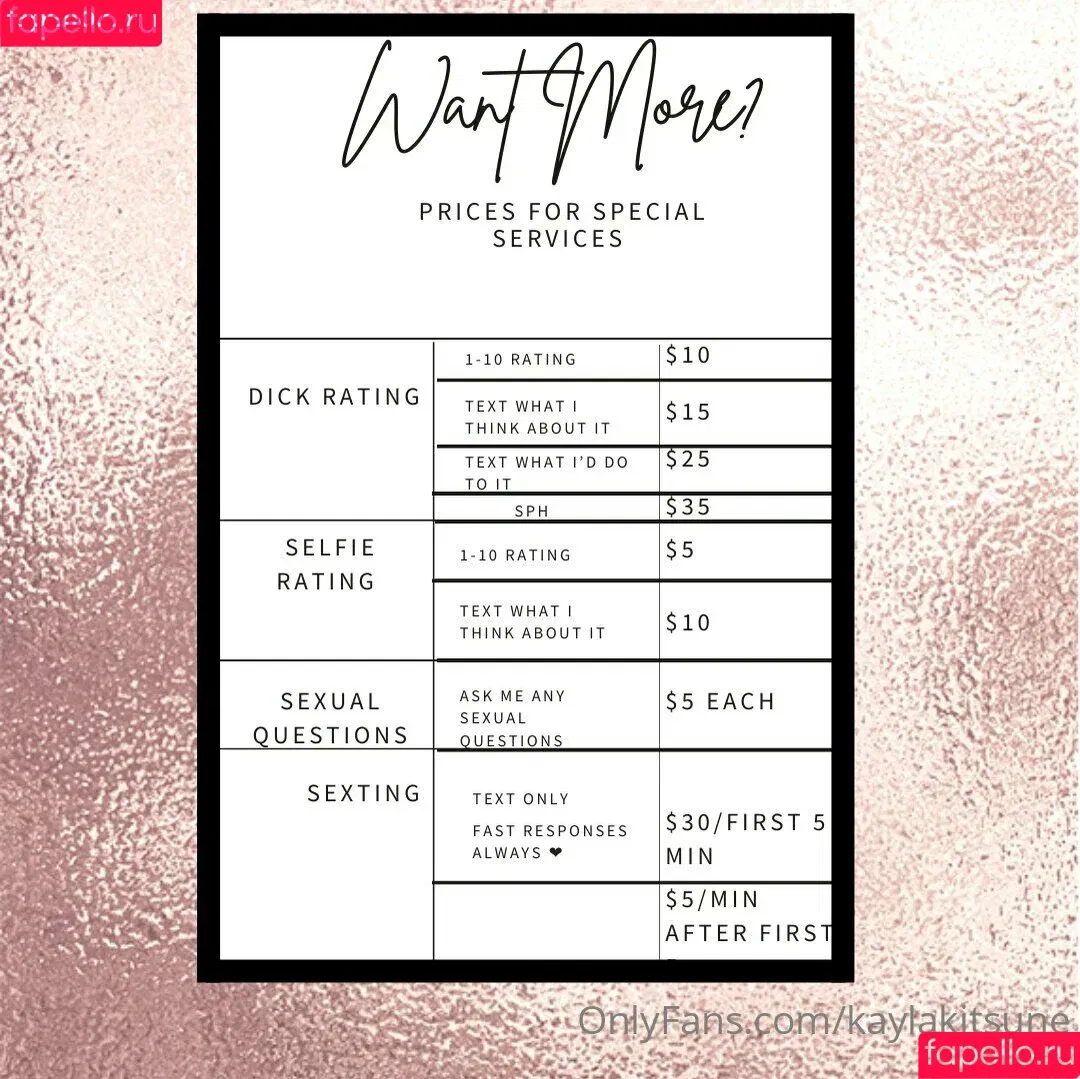 kayla.kitsune / kaylakitsune Onlyfans Photo Gallery 