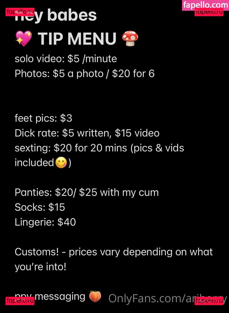 ariberry / ariberry_ Onlyfans Photo Gallery 