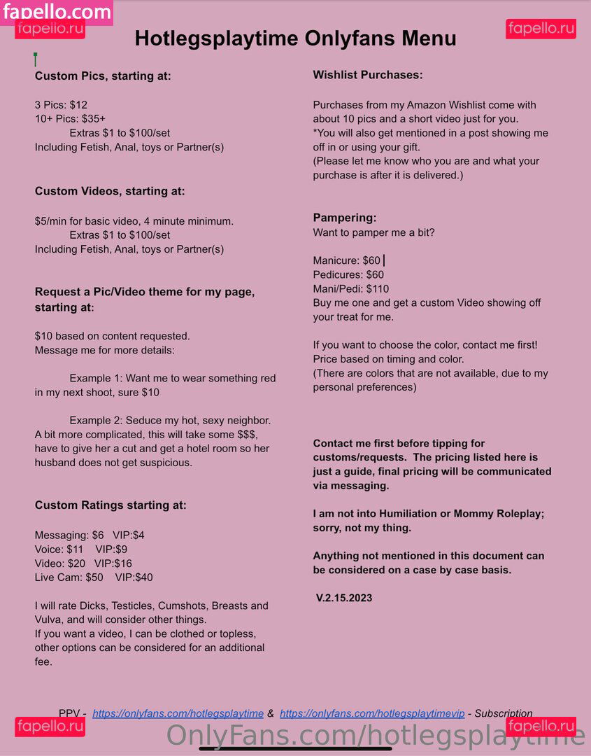 hotlegsplaytime / timeflieslikeadream Onlyfans Photo Gallery 