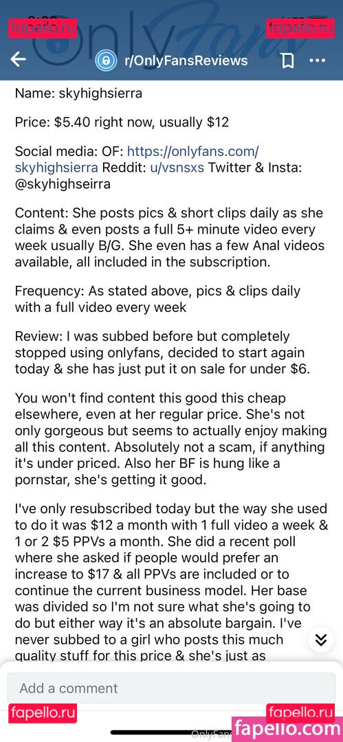 skyhighsierra / skyhighsierrafree Onlyfans Photo Gallery 