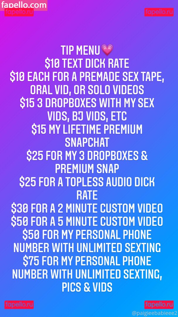 paigeebabie / paigieebabieee2 Onlyfans Photo Gallery 